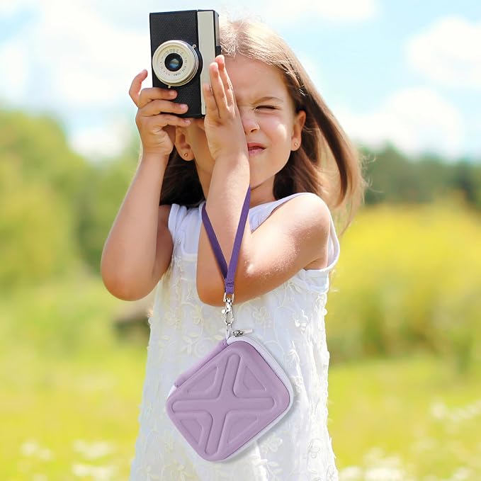 Digital Camera Case for AbergBest 21 Mega Pixels 2.7" LCD Rechargeable HD/Kodak Pixpro/Canon PowerShot ELPH 180/190/Sony DSCW800/DSCW830 Cameras, Travel Carrying Protective Case for Camera- Purple - Image 7