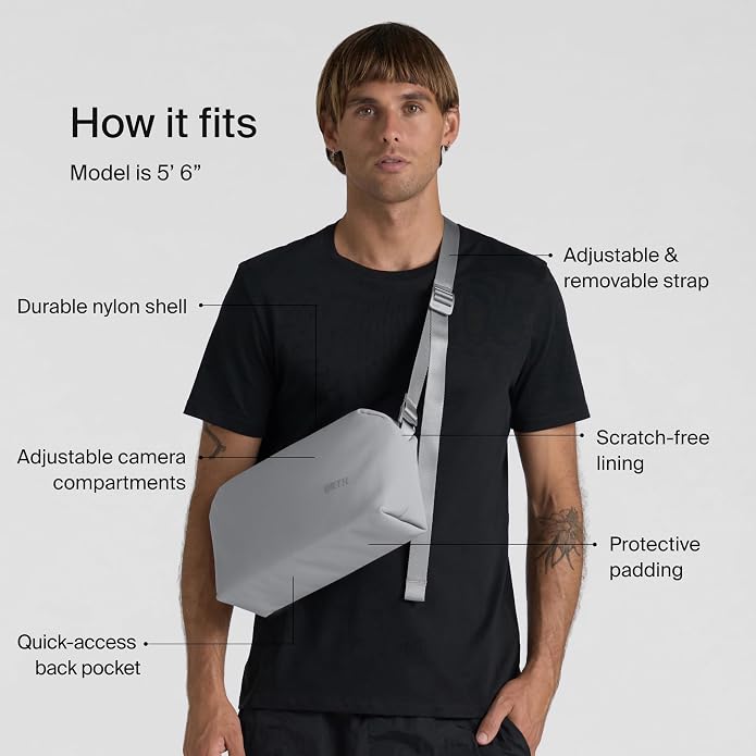 Urth Dolomite 5L Crossbody Camera Sling Bag - Weatherproof + Recycled - Image 5