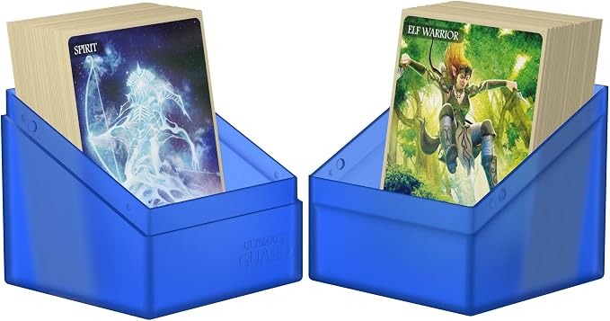Ultimate Guard Boulder 100+ Classic, Deck Case for 100 Double-Sleeved TCG Cards, Sapphire, Secure & Durable Storage for Trading Card Games, Soft-Touch Finish - Image 5