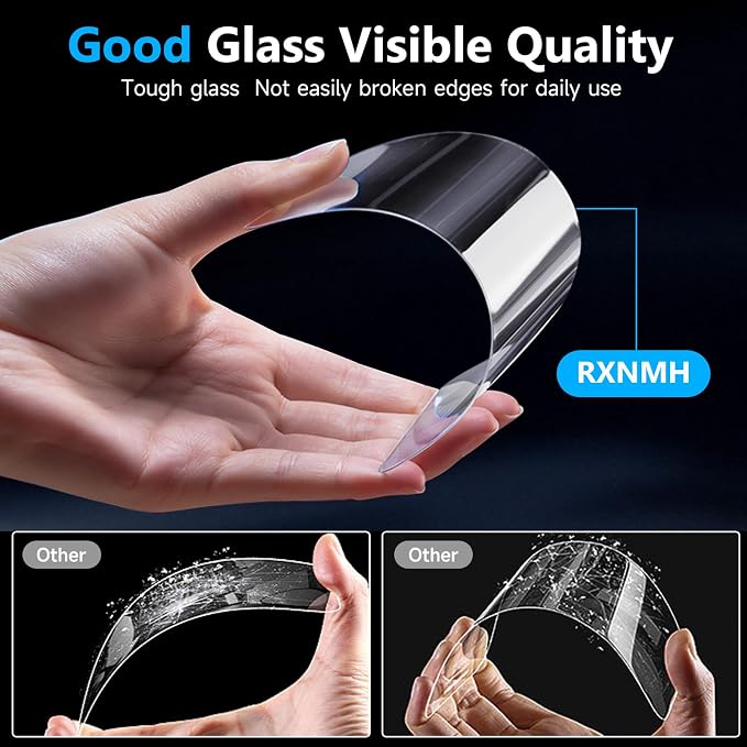 Samsung Galaxy A15 5G Screen Protector & Camera Lens Protector | 2+2 Pack, Upgraded 9H Tempered Glass HD, Fingerprint Unlock, Anti-Scratch, Touch Sensitive, Bubble Free, Case Friendly - Image 5