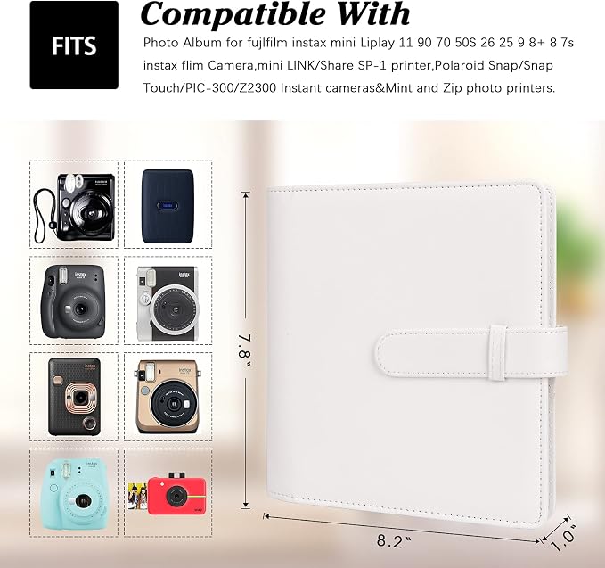 256-pocket Instant Photo Album for Fujifilm Instax mini Photo, White | Album Book for PoIaroid Instant Camera, for Wedding Anniversary Birthday Travel Memories, Keep Your Unique Memories Safe - Image 4