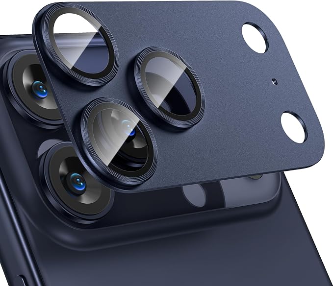 Tensea for iPhone 17 Pro Camera Lens Protector | Metal Aluminum Alloy Tempered Glass Cover Camera Screen Protector Accessories, Case Friendly by Tensea