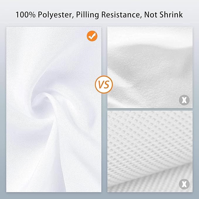 10x10 FT White Photo Backdrop 100% Polyester Photography Background | Non-Reflective, Wrinkle-Resistant, Foldable Washable White Backdrop for Professional Photoshoot Portraits Party Video Studio - Image 3