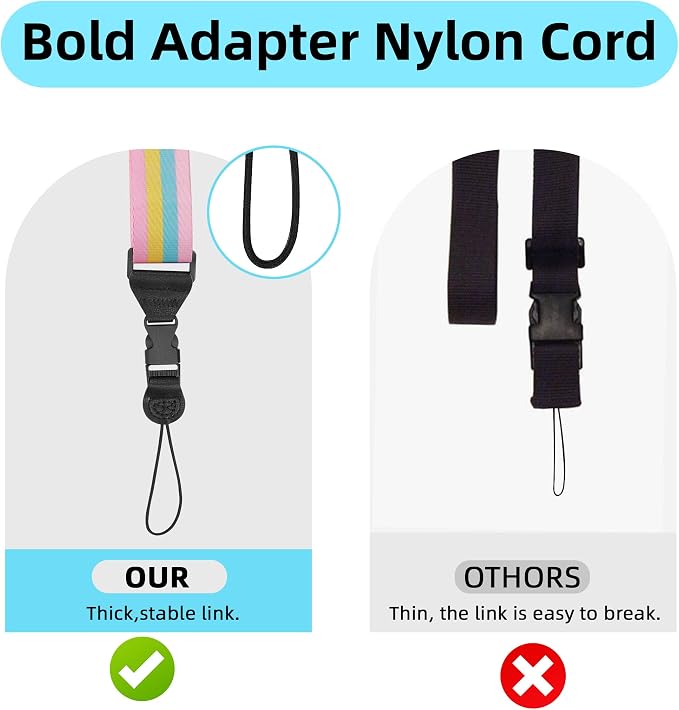3 Pack Adjustable Shoulder Strap, iPad Strap Nylon Neck Lanyard | for iPad/Samsung Tablet Case,Camera Binocular Crossbody Laptop Luggage Bag - Image 3