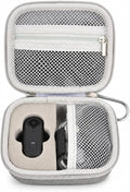 Casmilee Hard Mini Body Camera Case for Thumb Action Cam, Box Only | Hard shell 5.2 x 4.25 x 2.2 in case with sponge insert, mesh pockets and carabiner for vloggers, riders and travel by Casmilee