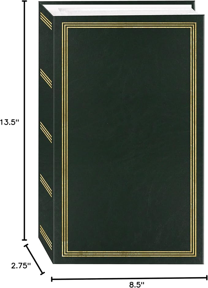 3-Ring Photo Album 504 Pockets Hold 4x6 Photos, Hunter Green (Pack of 4) - Image 2