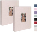 Mini Photo Album (2-Pack) for 2x3" Instax Mini & Polaroid Photos – Each Linen Album Holds 208 Photos by CHERRICH