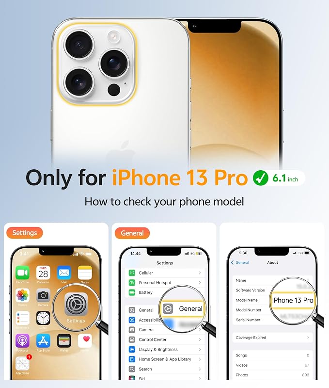 FNTCASE for iPhone 13 Pro Case, Fit for Magsafe, Screen Protector Clear | Anti Yellowing Magnetic Back, 14FT Military Grade Drop Protection, Shockproof Protective Phone Cover, Transparent - Image 2