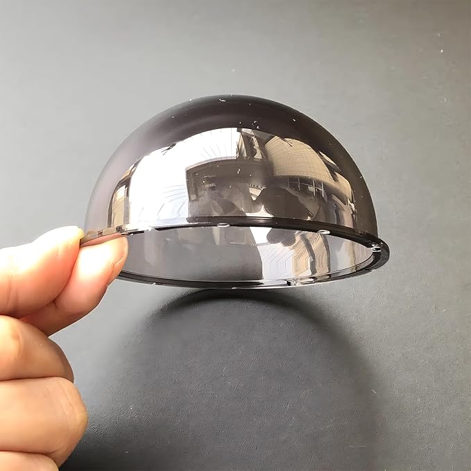 3.3 Inch Small Smoke Colored Dome Cover Waterproof Rainproof Polycarbonate Security CCTV Camera Protective Cover Plexiglass Replacement Camera Lens Cap - Image 4