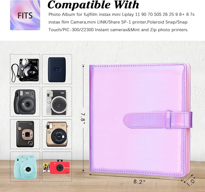 256-pocket Instant Photo Album for Fujifilm Instax mini Photo | Album Book for PoIaroid instant Camera, for Wedding Anniversary Birthday Travel Memories, Keep Your Unique Memories Safe - Image 4
