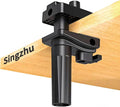 Desk Clamp Mount For Microphone Suspension Boom Scissor Arm Stand Holder, 5 Ways Boom Arm Insert Holes(12mm), Stable Installation on Tables/Beds up to 3.2 inches Thickness (Black) by Singzhu