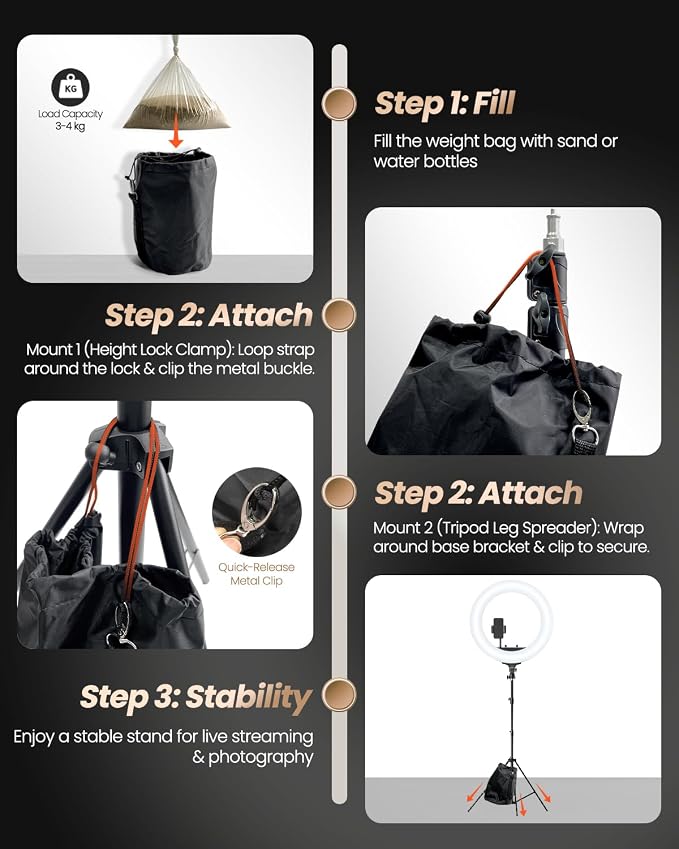 UBeesize 22'' Ring Light with 72'' Stand, 60W Large Ring Light with Phone Holder, Dimmable LED Light for Makeup Barber Stylist Tattoo YouTube TikTok Photography - Image 7