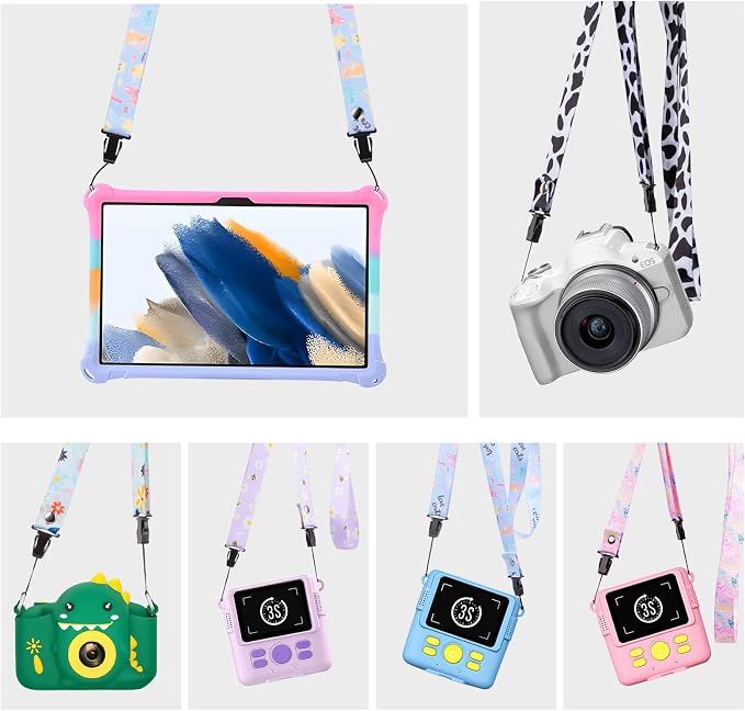 VOVMOEYA Camera Strap,Cute Camera Lanyard Neck Strap,iPad Strap,Cute Camera Strap for Fujifilm mini Camera Kodak Smile + Smile plus,purple - Image 5