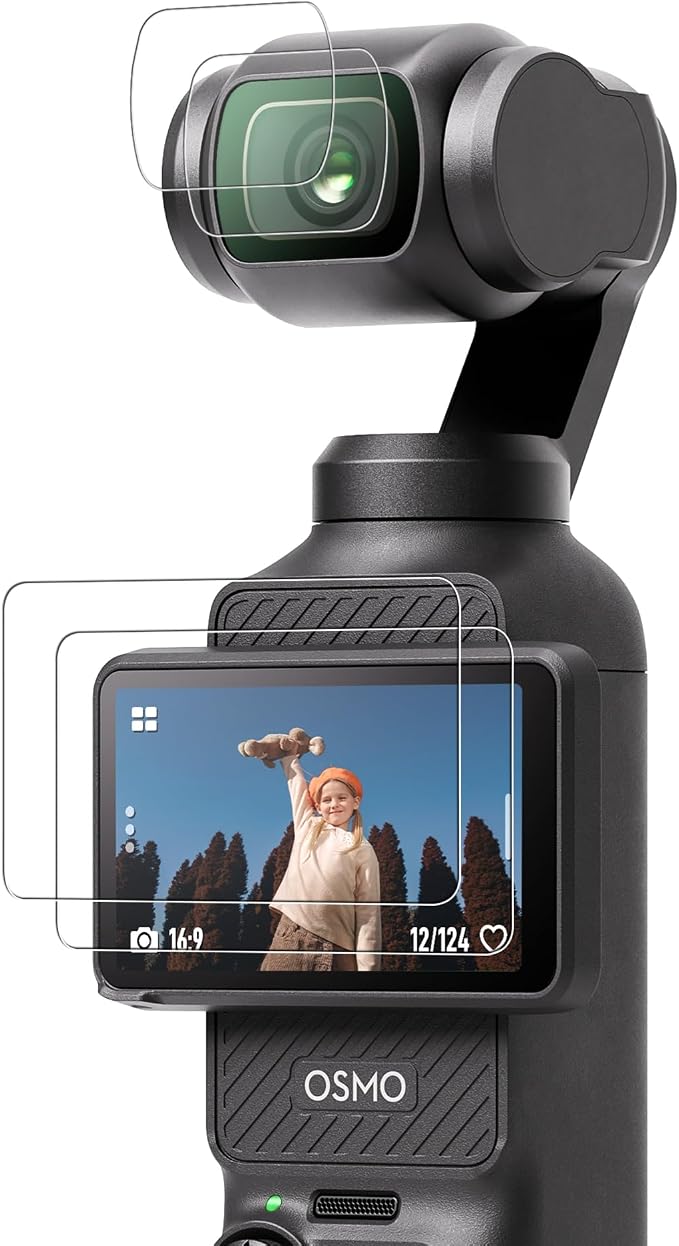 CYNOVA Screen Protector for DJI Osmo Pocket 4 / Osmo Pocket 3 Accessories | Pocket 3 /4 Lens Protector for Osmo Pocket 3/4 /Xtra Muse with Tempered Glass LCD Display Film, Ultra HD, 9H Hardness - Image 7