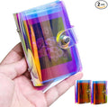 Ruibytree 2 Pack Holographic Small Photo Album 2x3 for Fujifilm Instax Mini | 72 Instant Photo Capacity, Portable Size, Acid-Free Pages, Snap Closure, Fits Polaroid 2x3 Prints, Carry Favorite Memories by 2x3PhotoAlbum4x6PhotoAlbum35x425PhotoAlbumGoPhotoAlbum85x11VinylStickerPaper