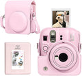 CAIYOULE Camera Case for Fujifilm Instax Mini 13 Instant Film Camera, Pink | Mini 13 Protective Camera Case, PU Leather Camera Crossbody Bag for Instax Mini 13, with Photo Album, Adjustable Strap by CAIYOULE