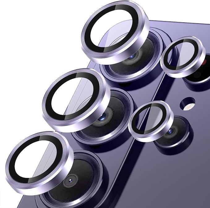 SiHPuoy 2Set Camera Lens Protector for Samsung Galaxy S26 Ultra, Purple | 9H+ Tempered Glass, Military Grade Shatterproof, Anti-Scratch,Case Friendly,HD Metal Camera Cover,Does not Affect Night Shots by SiHPuoy