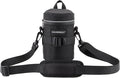 Camera Lens Case Lens Bag Compatible (4.13" x 7.28"(Nylon, Black)) by XAMOREST