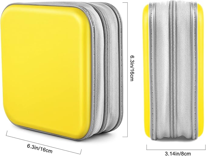 48‑Capacity Hard Plastic CD/DVD Binder for Car, Home & Travel | Zipper‑DVD Organizer, Scratch‑Resistant Sleeves Shield Discs From Dust & Damp; Stores Music, Video, Gaming & Blu‑ray Discs - Image 6