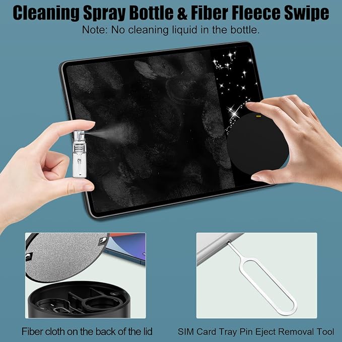 VICHYIE 20 in 1 Multifunctional Cleaner Kit for Electronic Devices (Black) | Keyboard Cleaning Brush, Headphones Cleaner Kit for AirPods, Multi-Tool for Cleaning Laptop, Earbuds, Camera, Cellphones - Image 4