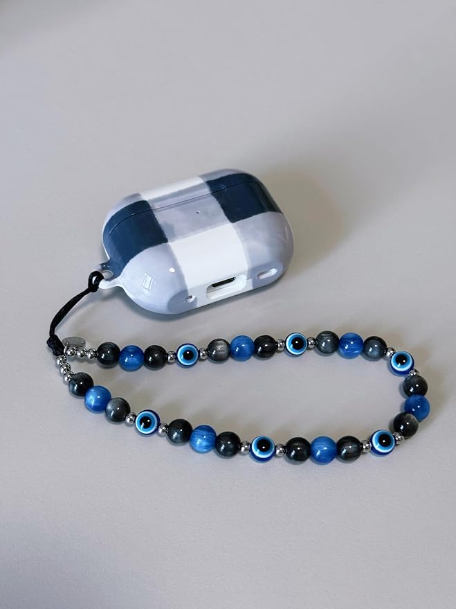Drawwind Phone Charm Strap Cute Wrist Straps Cell Phone Charm String Y2K Aesthetic Lanyard Wristlet Chain for Case Camera AirPods Bags Keychains (Evil Eye) - Image 5