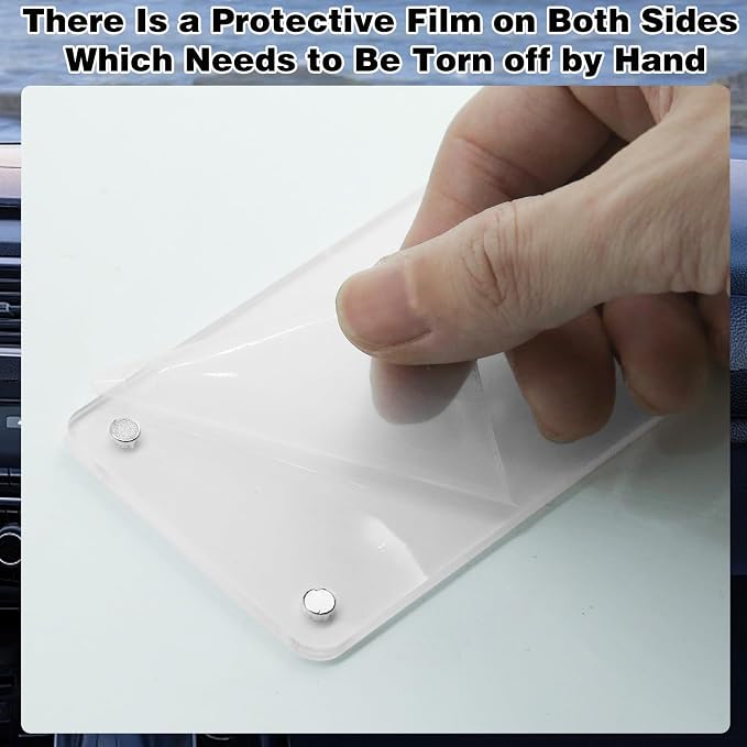 2Pcs Car Picture Holder, Acrylic Magnetic Personalized Photo Holder Car Accessories Car Photo Holder Car Visor Clip, Personalized Car Picture Frame, Suitable for Adding Family or Personal Photos - Image 5