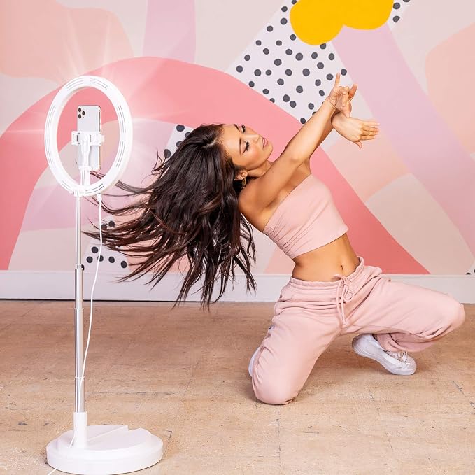 Superstar Slim - 11in Foldable Ring Light with Stand and Phone Holder | Portable for Easy Transport | 3 Adjustable Light Modes | Perfect for Videos, Stories, TikTok - Image 3