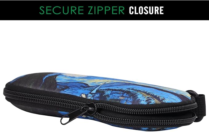 MoKo Sunglasses Soft Case Ultra Light Neoprene Zipper Eyeglass Case for Men Women - Image 5