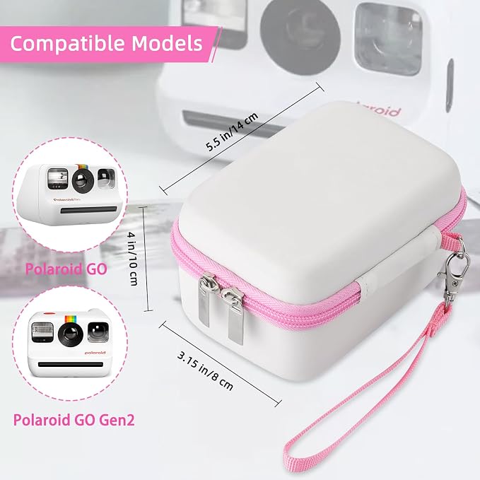 Case for Polaroid Go Gen 2/ PolaroidGo Mini Instant Camera, Travel Storage Bag for Polaroids Go Camera and Film Accessories (Whtie) - Image 2