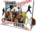 Thanks Coach Photo Frame, Baseball Picture Frame, Sports Themed Decor Tabletop Display Frames for Players and Coaches, Gift to Baseball Enthusiasts for 4x6 Inches Photos by Unknown
