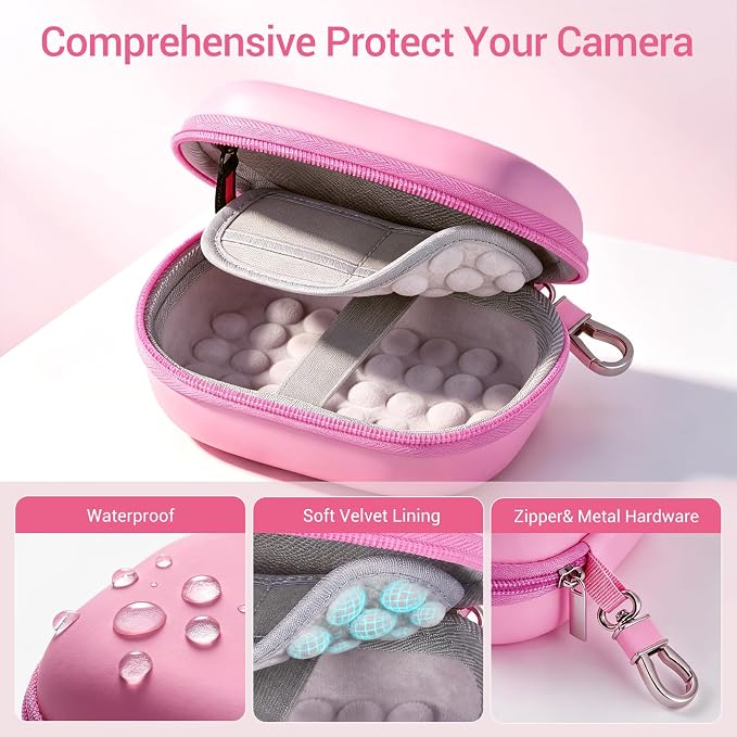 CoBak Carrying & Protective Case for Digital Camera,CAMKORY/Lecran/Duluvulu | for KODAK FZ55,FZ245,PIXPRO C1,WPZ2/Canon PowerShot ELPH 360/Sony DSCW800,DSCW830/Krlun/Lecnippy/Nsoela/VAHOIALD FHD 1080P - Image 4