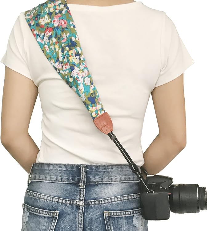 Alled Camera Neck Shoulder Belt Strap, Chevron Scarf Vintage Print Soft Coloful Camera Straps for Women/Men for DSLR/SLR/Nikon/Canon/Sony/Olympus/Samsung/Pentax ETC - Image 6