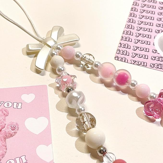 Beaded Camera Wrist Strap Cute Digital Camera Charm Lanyard, Phone Wristlet Charms, Phone Chain for Camera - Image 4