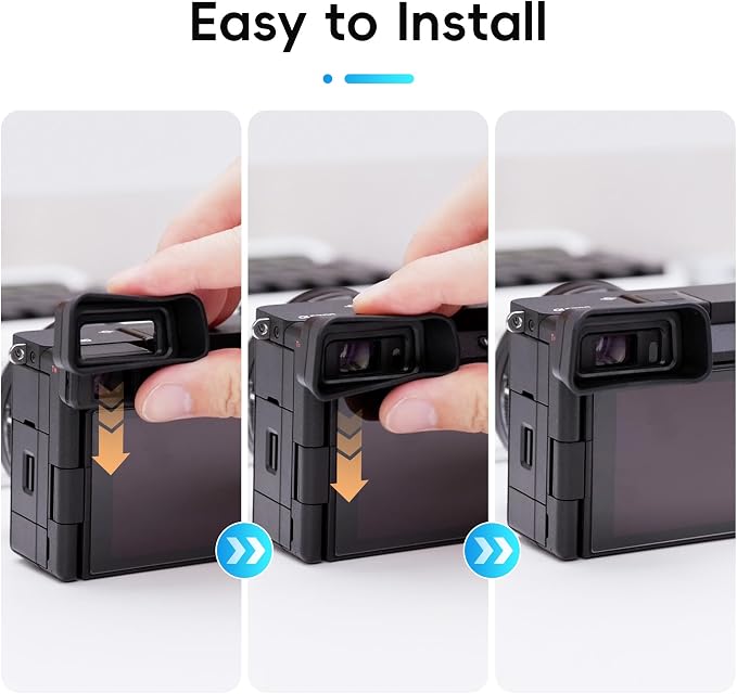 Extended A6700 Eyecup Eyepiece Replaces Sony FDA-EP20 | Soft Silicon,Camera Eye Cup Viewfinder,for Sony A6700 Mirrorless Camera,Not Affect The Use of A6700 Camera Screen - Image 7