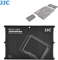 JJC MCH-SD4GR Small Memory Card Case, Wallet SD Card Case, SD Card Holder Case fits 4 SD Cards, Slim, Light Weight, Credit Card Size by Fotasy