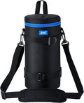 Large Camera Lens Case for Sigma 150-600mm C & Nikon 200-500 Below 5x11.4'' | Deluxe Camera Lens Carrying Bag for Tamron SP 150-600mm f/5-6.3 Di VC USD G2,RF 800mm f/11 IS STM, JBL Xtreme and Lenses by JJC