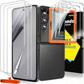 Milomdoi Screen Protector for Samsung Galaxy Z Flip 8/Z Flip 7 | 3 Pack Inside TPU Film + 3 Pack Back 9H Tempered Glass + 3 Pack Camera Lens Protector, Easy Installation, No Bubbles by Milomdoi