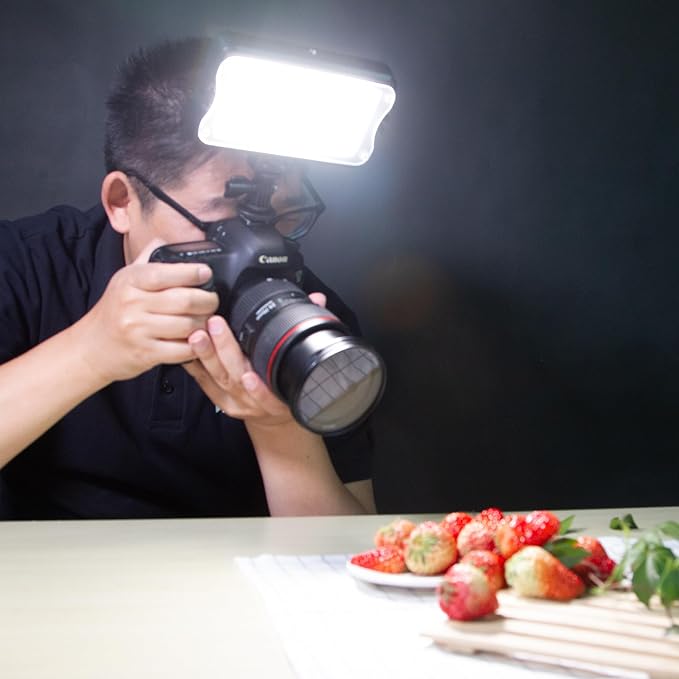 VILTROX VL-162T CRI95+ LED Video Light, Portable Camera Photo Light Panel Dimmable for DSLR Camera Camcorder with Battery, Charger, High Brightness, 3300K-5600K Bi-Color, White Filter and LCD Display - Image 7