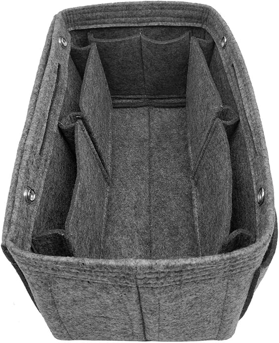 LEXSION Purse Organizer Insert Multi Pocket Bag Organizer Shaper | zipper bag, tote shaper, multi pocket bag, handbag shaper, various sizes by LEXSION