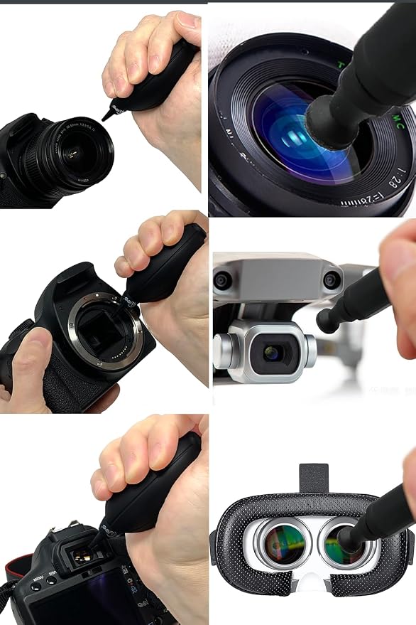 UES 21-in-1 Professional APS-C Camera Cleaning Kit with Hard Travel Case | Lens & Sensor Cleaner, Air Blower, Lens Cleaning Pen, Microfiber Lens & Screen Cloth & Tissue, 10 APS-C 16mm Swabs - Image 5