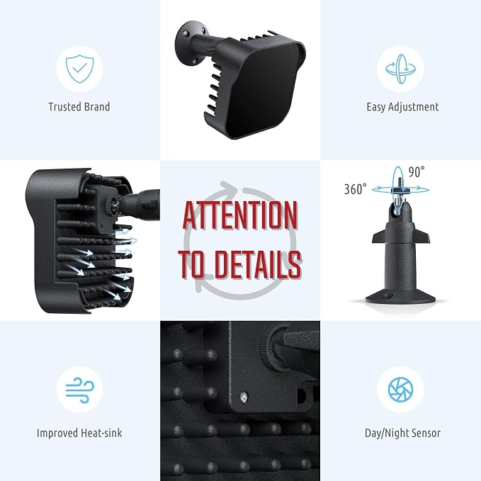 DI20B IR Illuminator | Long Range Infrared Flood Light for Security Camera (Black, w/Power Adapter) - Image 4