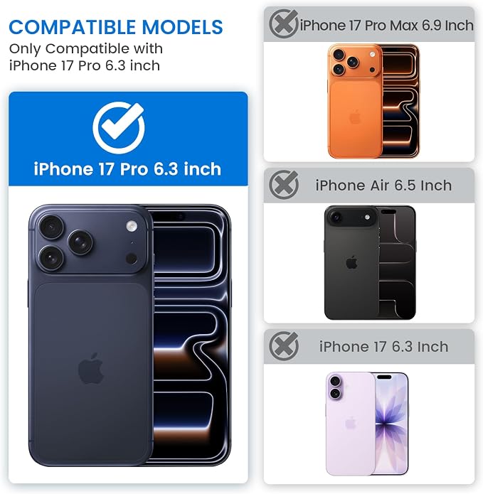 VEGO for iPhone 17 Pro Case with Slide Camera Cover and Kickstand Orange | Privacy Screen Protector & Ring Kickstand Military Grade Heavy Duty Protection Cover for iPhone 17 Pro - Orange - Image 2
