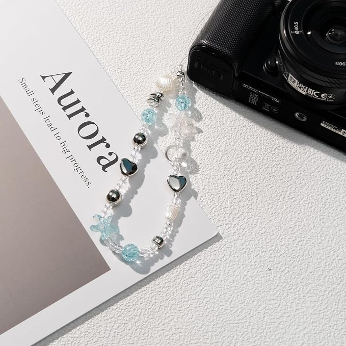 Beaded Camera Wrist Strap Cute Digital Camera Charm Strap, Phone Charm Wristlet Strap for Camera Accessories - Image 6