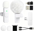 Mini Microphone for iphone Android Phone Tablet ipad PC, Usb C Wireless Lavalier Mic for Video Recording Vlogging Youtube Tiktok Podcast Interview content creators, Tiny Microphones Clip on Mics by Unknown
