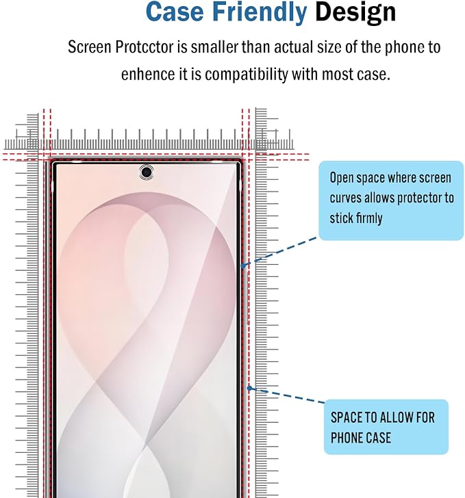 2+2 Pack for Samsung Galaxy Z Fold 8 Ultra Screen Protector with Camera Lens Protector,Full Coverage 9H Tempered Glass Film,HD Clear Scratch Resistant,Bubble-Free for Galaxy Z Fold8 Ultra Screen Protector - Image 3