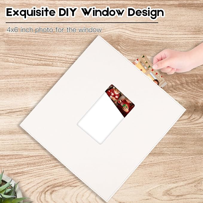 Extra Large Capacity 4x6 Photo Album, Holds 1000 Photos, Beige | Linen Hardcover, Horizontal & Vertical 4x6 Pockets, Removable Acid-Free Pages, Front Display Window, Family, Wedding & Travel - Image 3