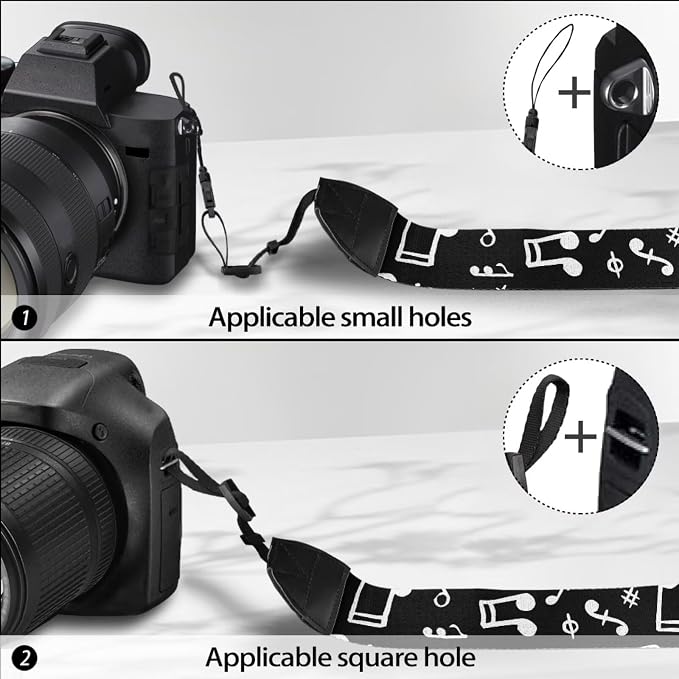 Coldinair Black Adjustable Camera Strap Universal Neck & Shoulder Soft Padded Strap for All DSLR Cameras,Binoculars - Image 5