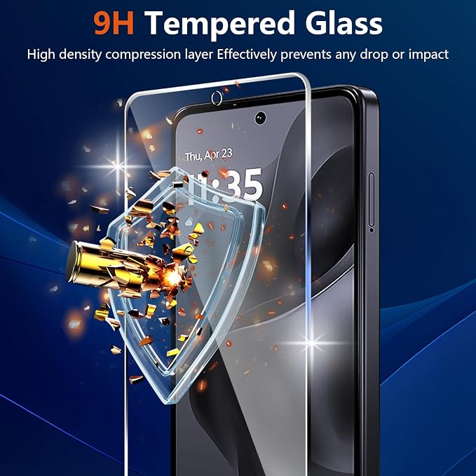 (3+2 Pack) Designed for Motorola Moto G Power 5G 2025 Tempered Glass Screen Protector + Camera Lens Protector,[3D Touch][Bubble-Free][Anti-Scratch] Screen Protector Glass For Motorola G Power 2025 - Image 3