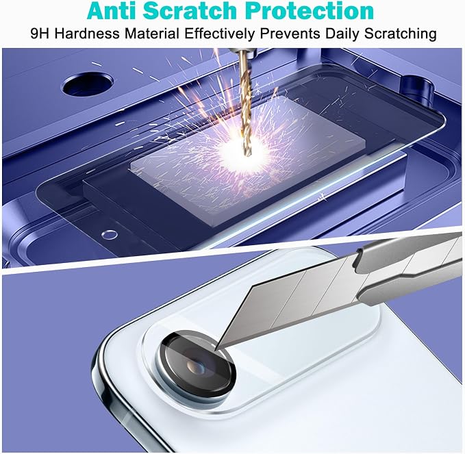 PEHAEL for iPhone Air/17 Air Privacy Screen Protector+Camera Lens Protector | 3+3 Pack, Installation kits, Anti-Spy Private, Anti-Scratch, 9H Tempered Glass, Case Friendly, [6.5 inch] - Image 6