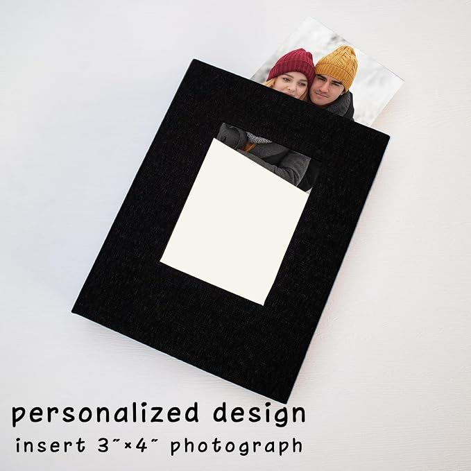 Small Photo Album 5x7 Linen Picture Book, Each Mini 26-Page Album Holds 52 Photos, Art Presentation Folder for Postcards & Picture Storage - Image 2